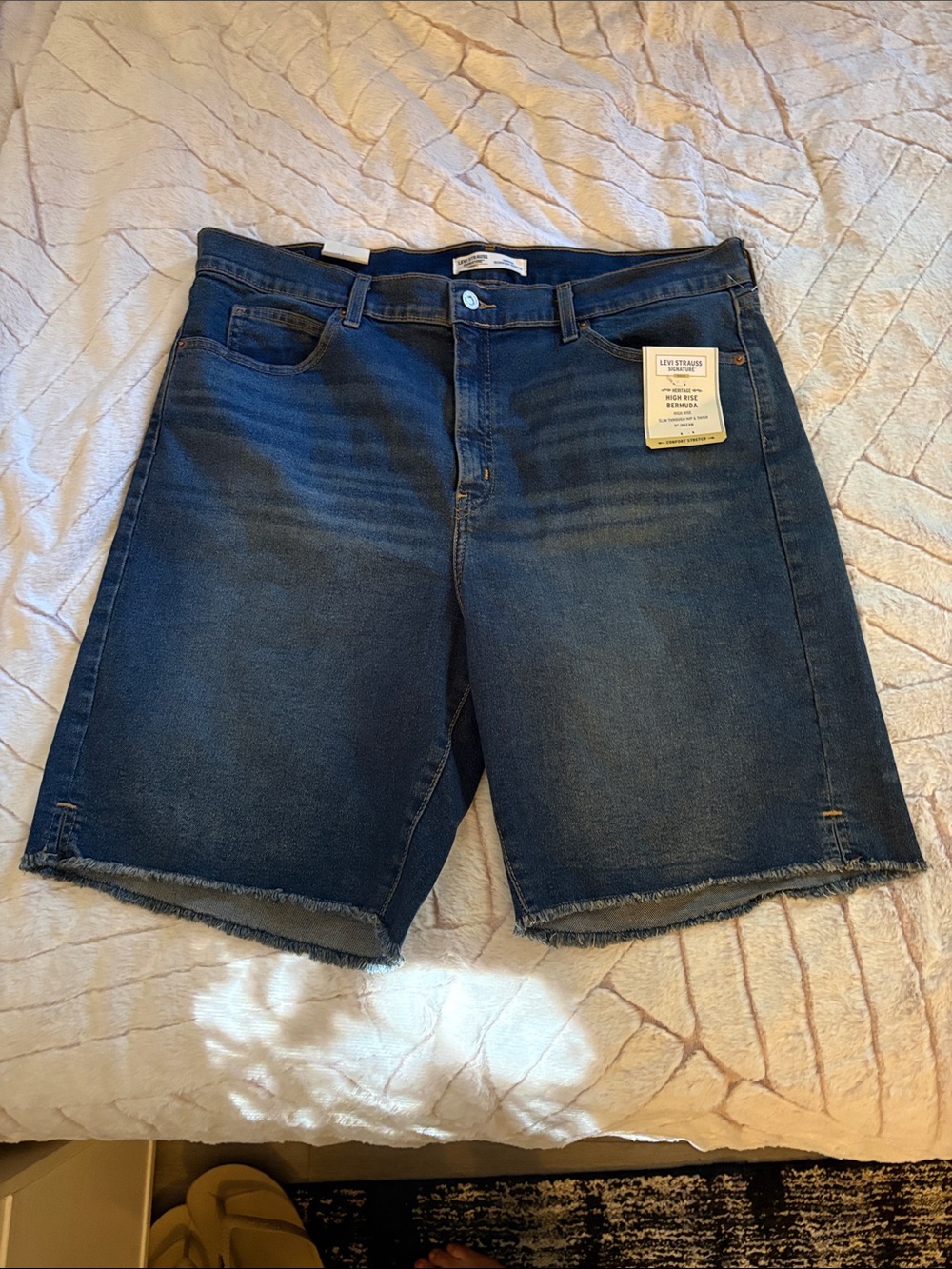 Levi's Blue Denim Cutoff Jean Shorts